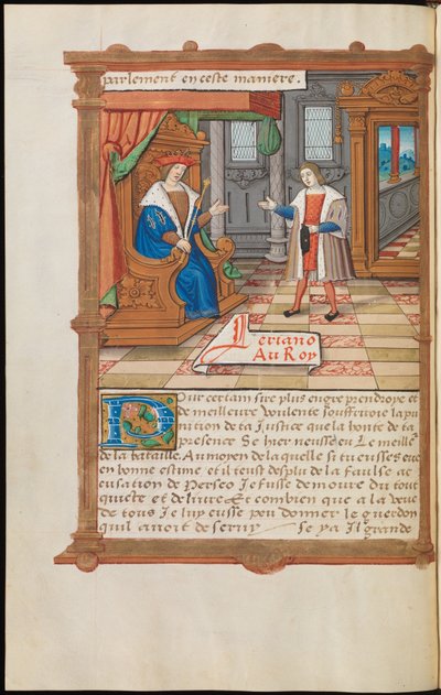 Lérian davanti al re da Master of Paris